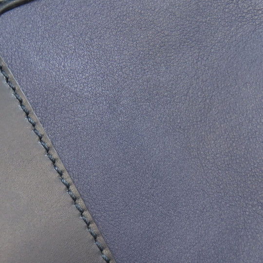 BALLY Shoulder Bag leather Navy logo
