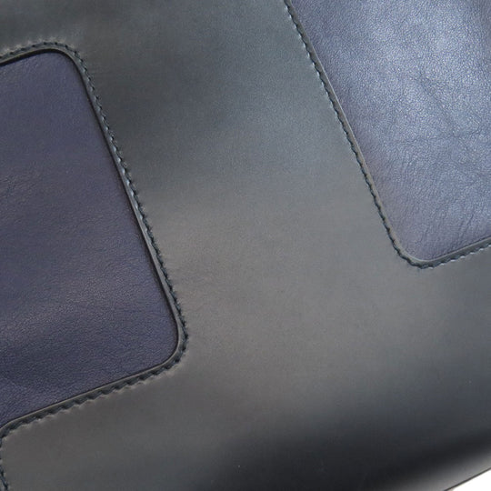 BALLY Shoulder Bag leather Navy logo