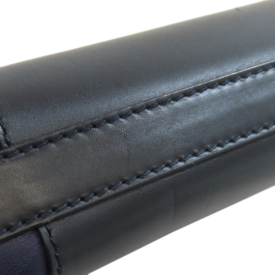 BALLY Shoulder Bag leather Navy logo