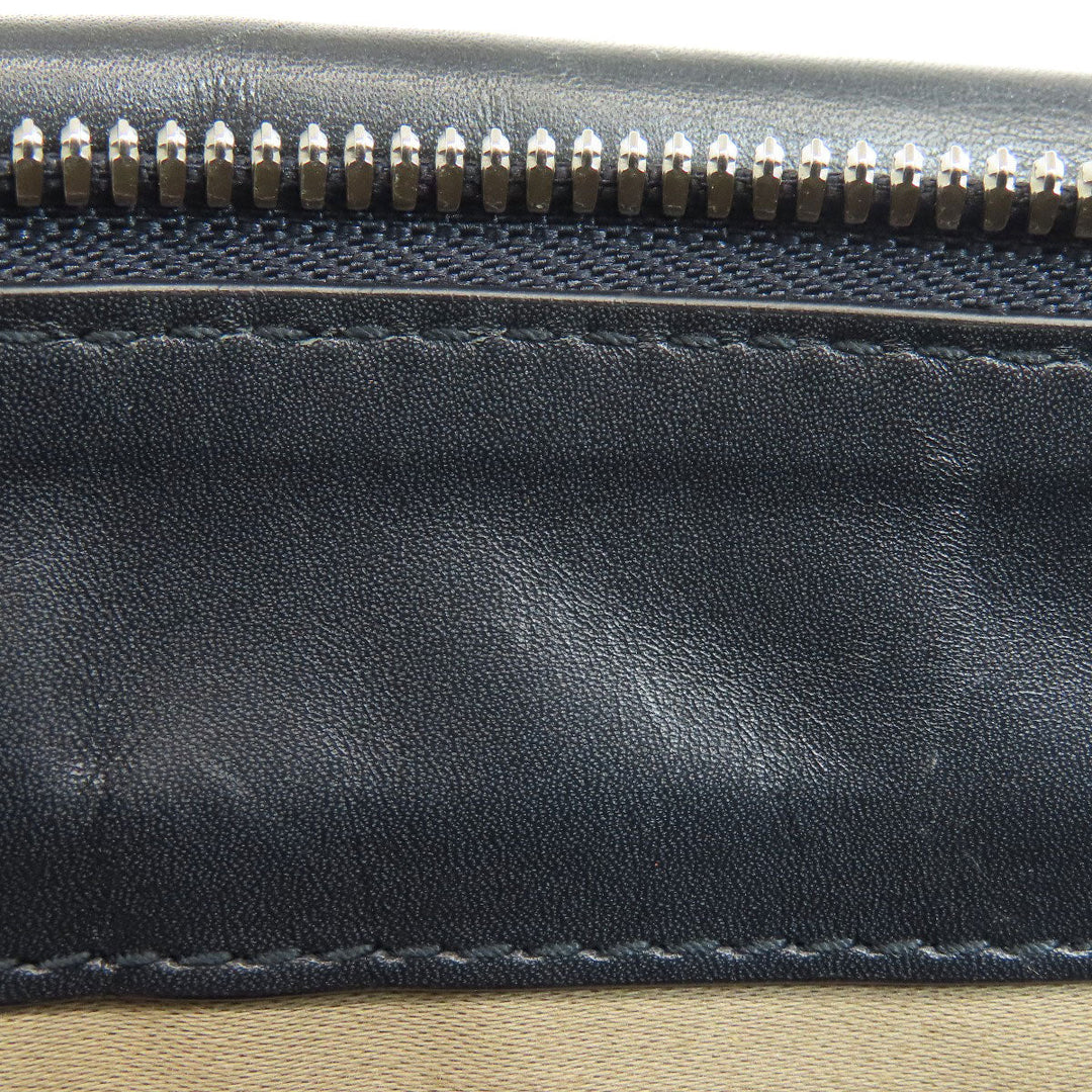 BALLY Shoulder Bag leather Navy logo