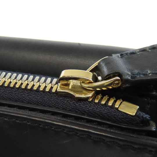 BALLY Shoulder Bag leather Navy logo