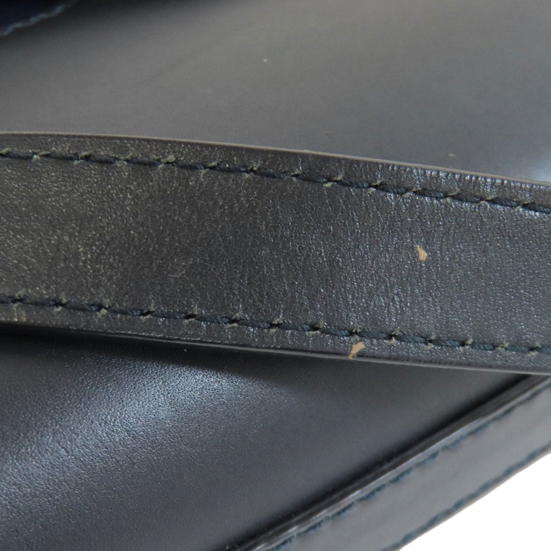 BALLY Shoulder Bag leather Navy logo