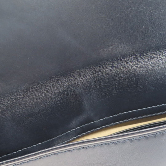 BALLY Shoulder Bag leather Navy logo