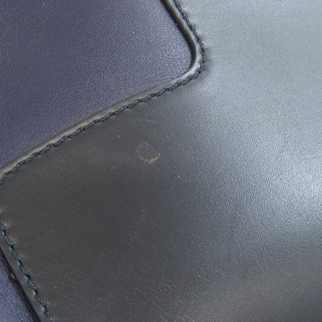 BALLY Shoulder Bag leather Navy logo