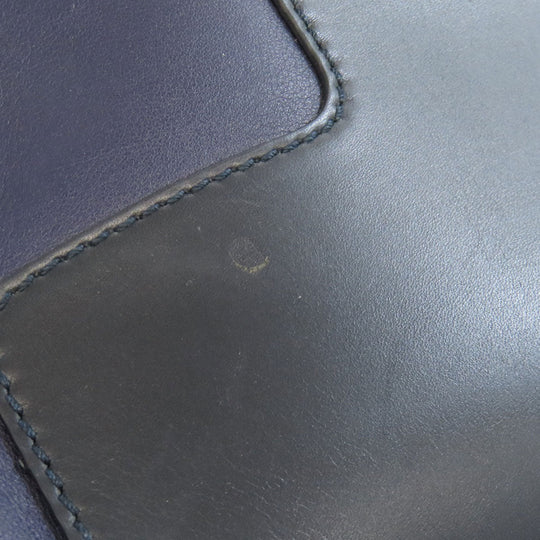 BALLY Shoulder Bag leather Navy logo