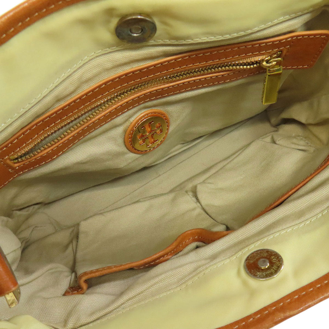 Tory Burch Handbag Nylon yellow 2WAY Women Used Authentic