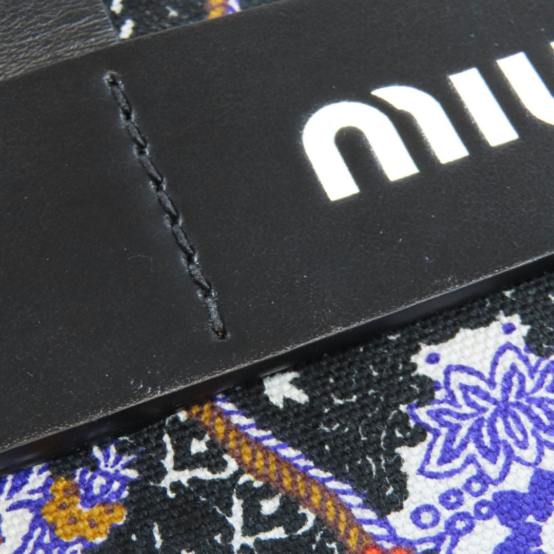 MIUMIU Handbag canvas multicolor Flower motif 2WAY