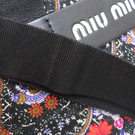 MIUMIU Handbag canvas multicolor Flower motif 2WAY