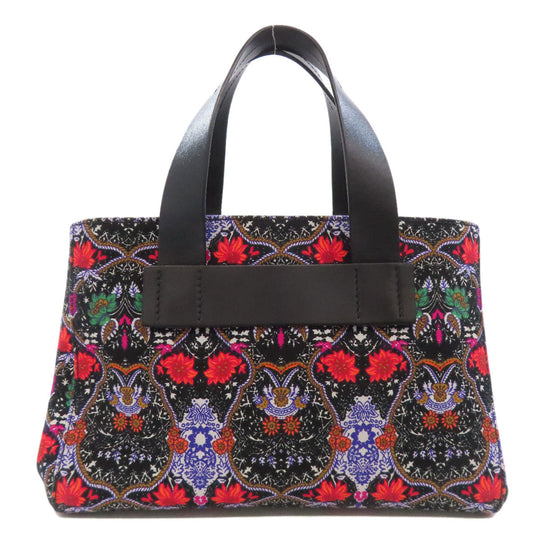 MIUMIU Handbag canvas multicolor Flower motif 2WAY
