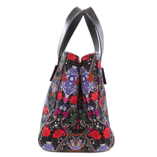 MIUMIU Handbag canvas multicolor Flower motif 2WAY
