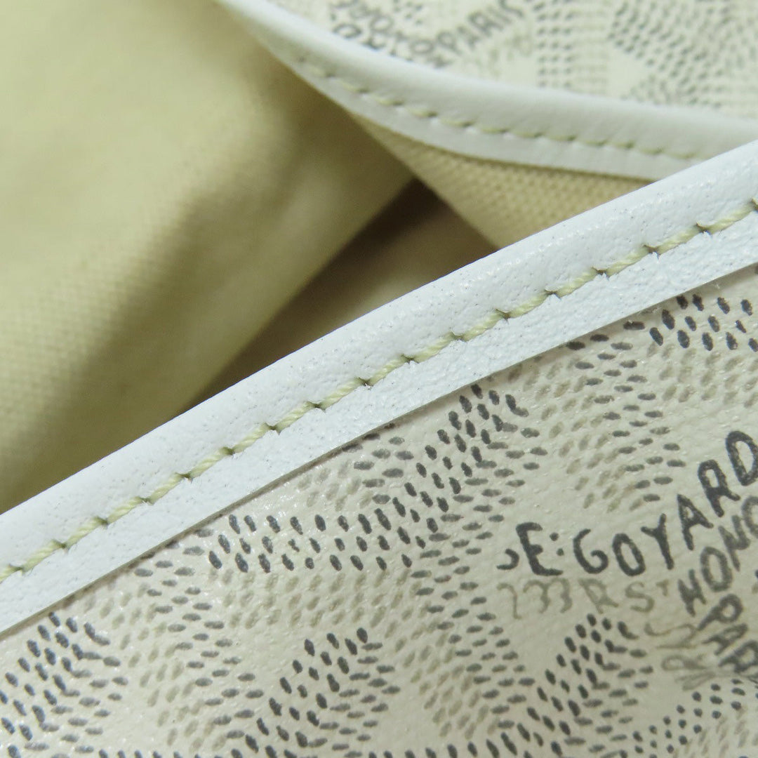GOYARD Tote Bag Coated canvas white Saint Louis PM Women Used Authentic
