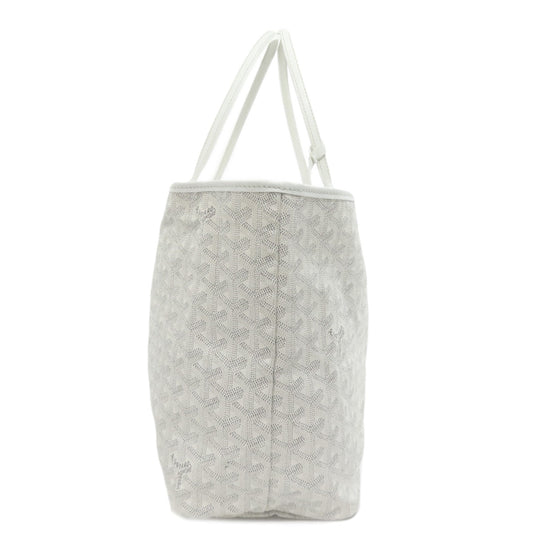 GOYARD Tote Bag Coated canvas white Saint Louis PM Women Used Authentic