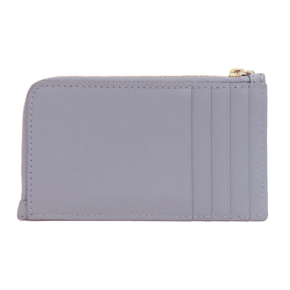 Christian Dior Coin case Calfskin blue Lady Dior Cosmos Zip Card Holder