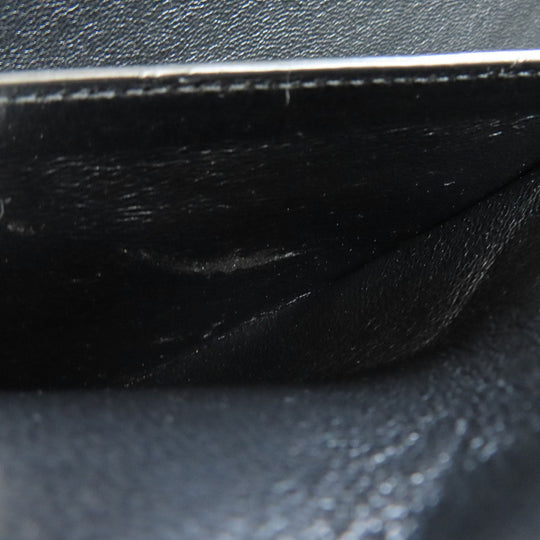 CELINE Handbag leather black Trapeze 2WAY Women Used Authentic
