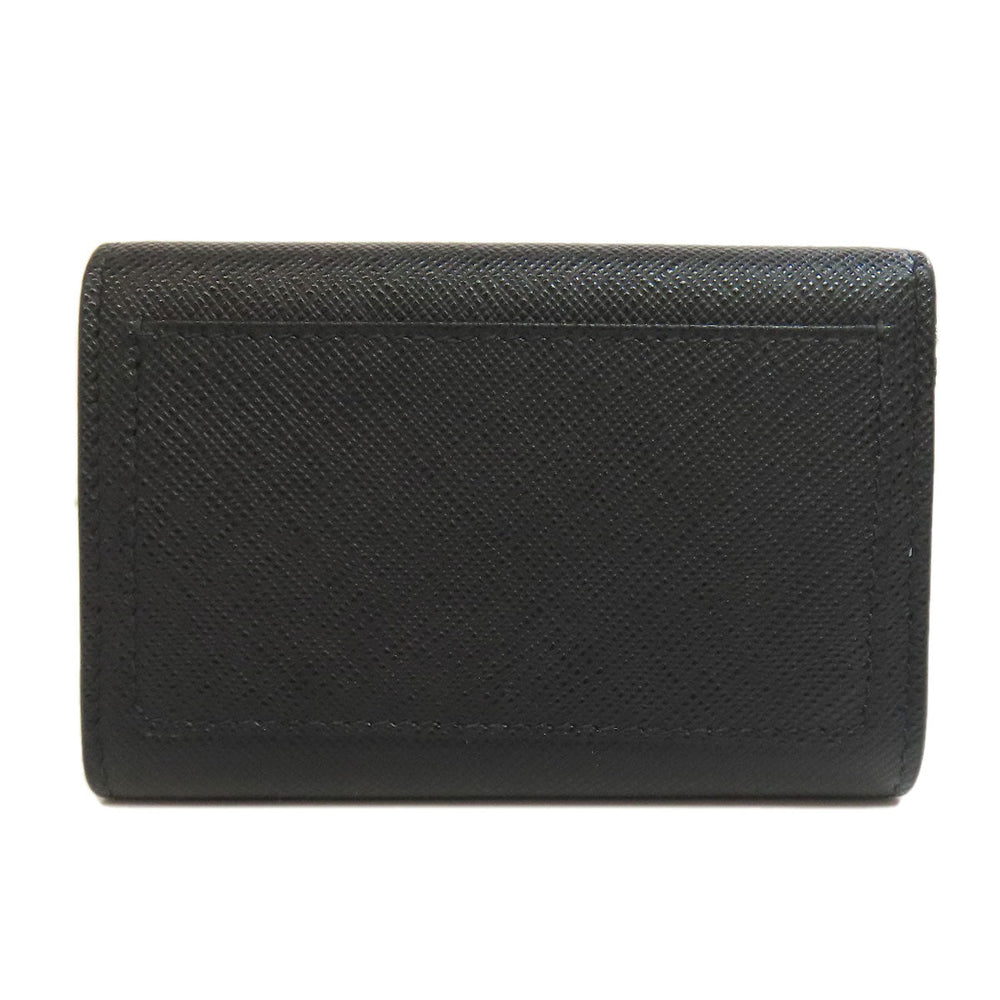 PRADA Key case Key holder  2PG002 Safiano black logo Women Used Authentic