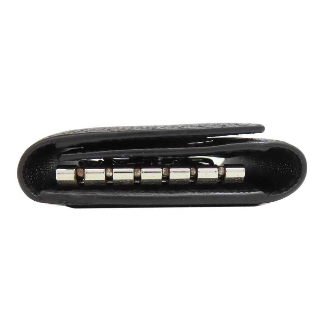 PRADA Key case Key holder  2PG002 Safiano black logo Women Used Authentic