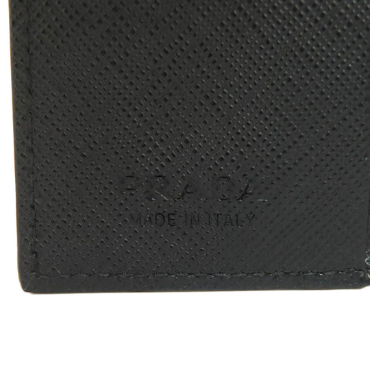 PRADA Key case Key holder  2PG002 Safiano black logo Women Used Authentic