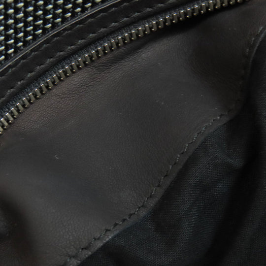 BALENCIAGA Backpack 382830 canvas black Traveler Women Used Authentic