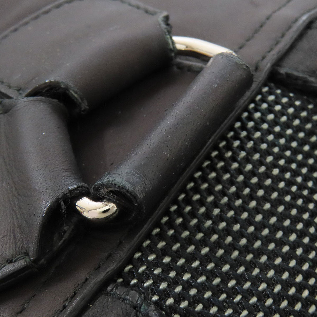 BALENCIAGA Backpack 382830 canvas black Traveler Women Used Authentic