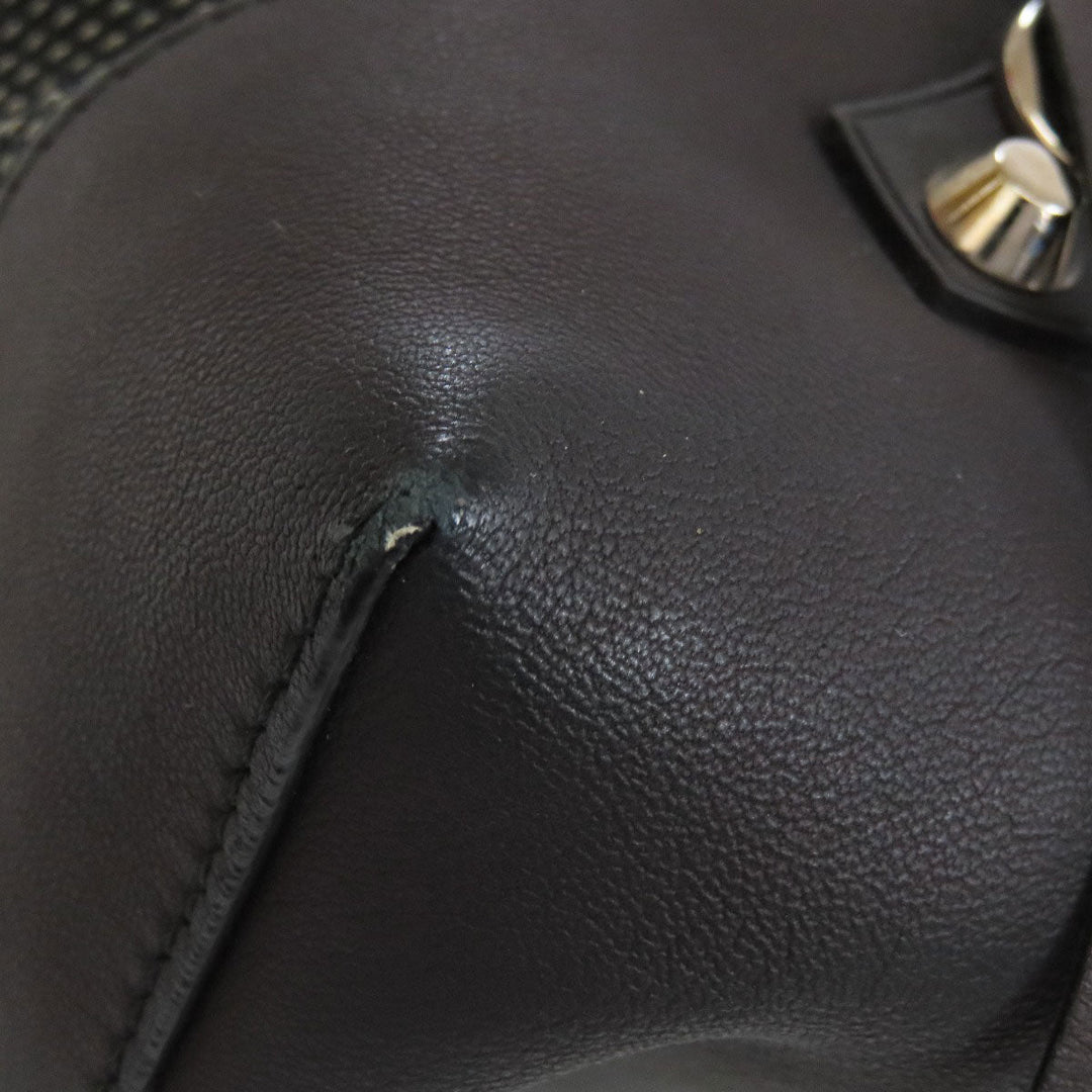 BALENCIAGA Backpack 382830 canvas black Traveler Women Used Authentic