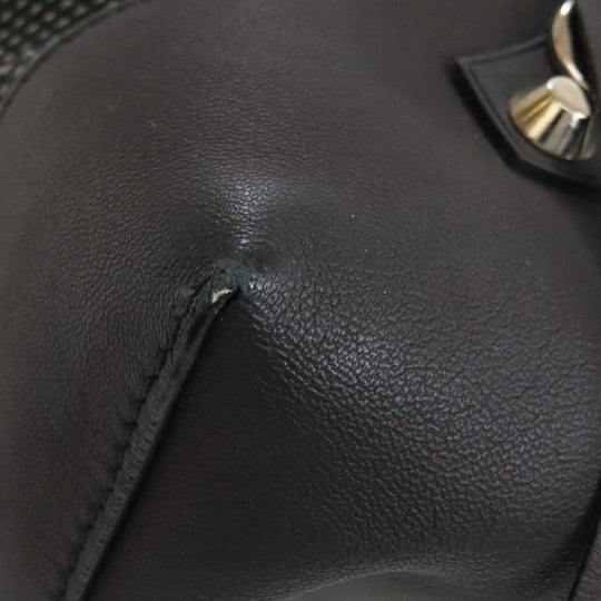 BALENCIAGA Backpack 382830 canvas black Traveler Women Used Authentic