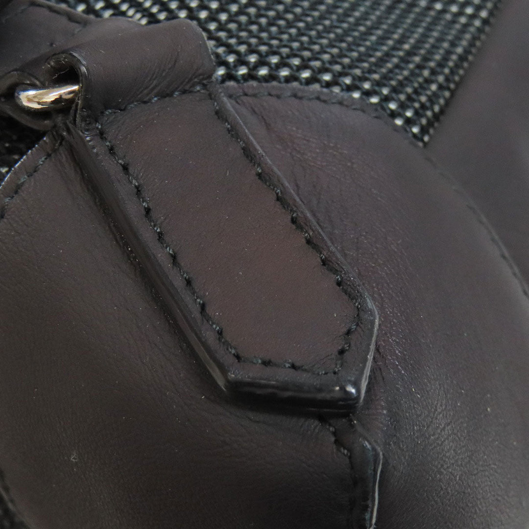 BALENCIAGA Backpack 382830 canvas black Traveler Women Used Authentic