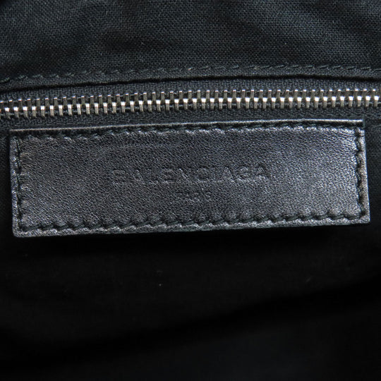 BALENCIAGA Backpack 382830 canvas black Traveler Women Used Authentic