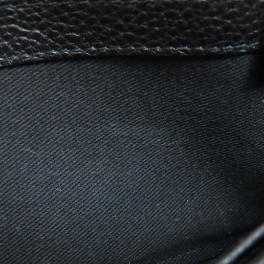 JIMMY CHOO Long Wallet Purse leather black Studs star motif