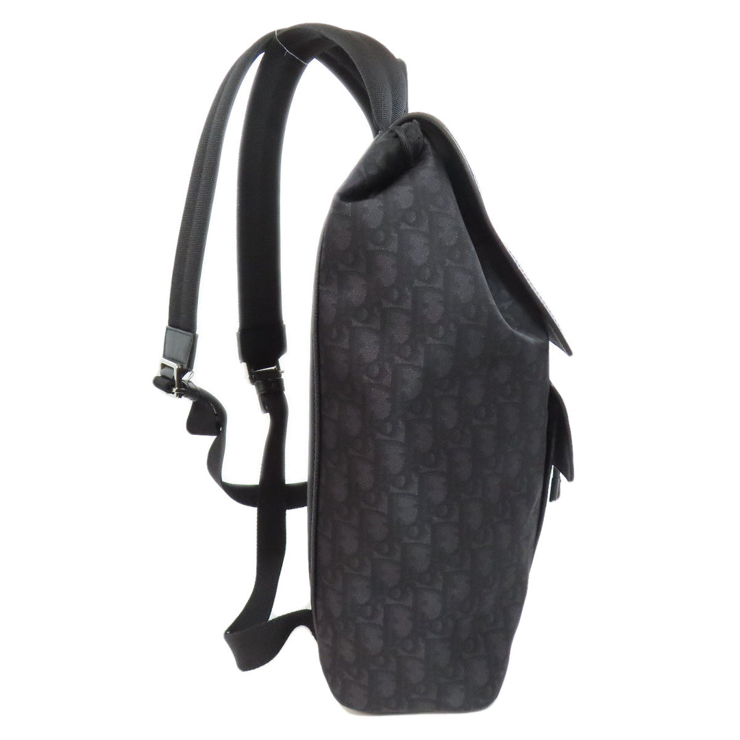 Christian Dior Backpack Nylon black Dior Homme Oblique Women Used Authentic