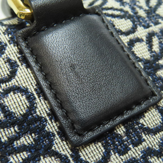 LOEWE Handbag canvas black Amazona 19 2WAY Women Used Authentic