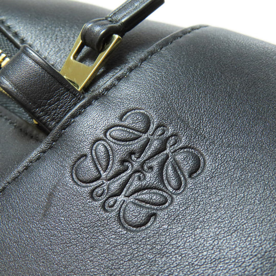 LOEWE Handbag canvas black Amazona 19 2WAY Women Used Authentic