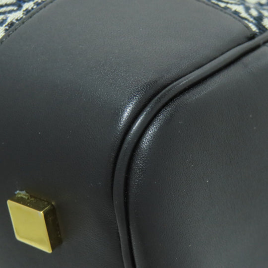 LOEWE Handbag canvas black Amazona 19 2WAY Women Used Authentic