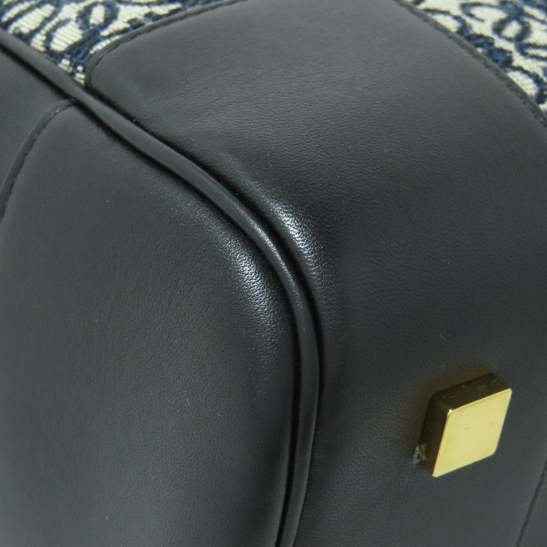 LOEWE Handbag canvas black Amazona 19 2WAY Women Used Authentic