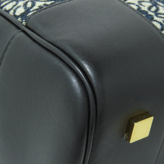 LOEWE Handbag canvas black Amazona 19 2WAY Women Used Authentic