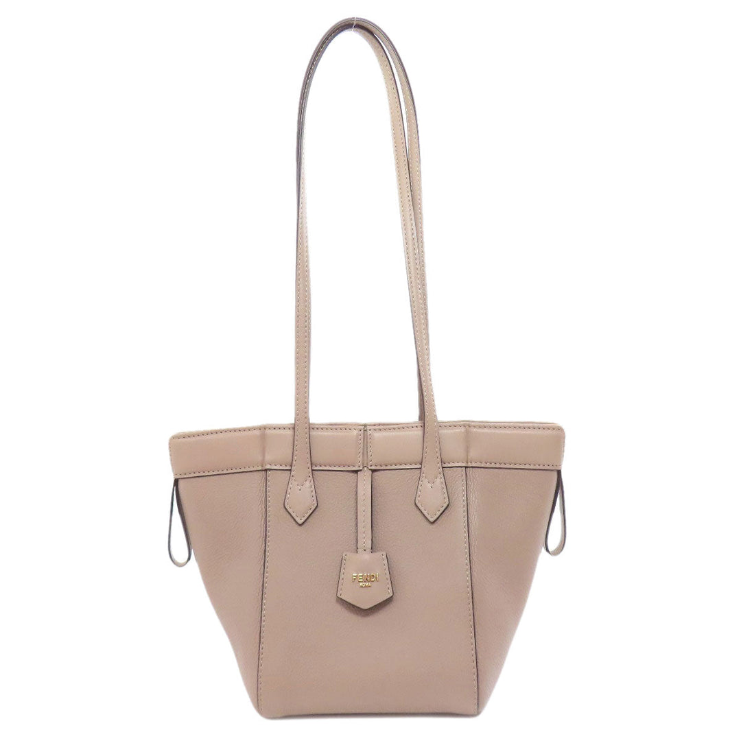 FENDI Shoulder Bag Calfskin gray Origami Mini