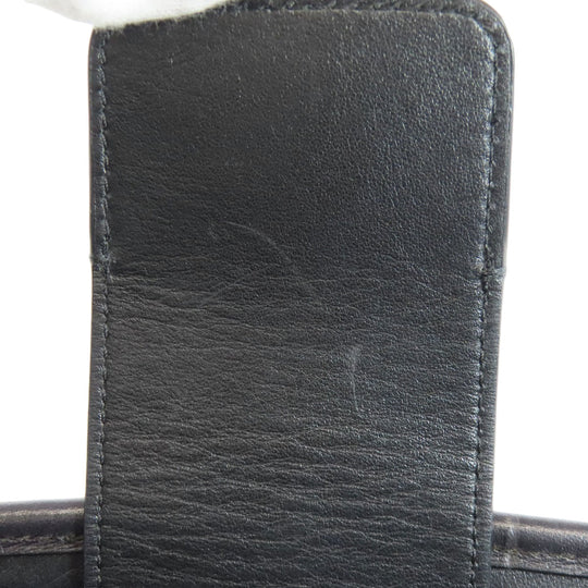 COACH Handbag F37097 leather black Embossed 2WAY Women Used Authentic