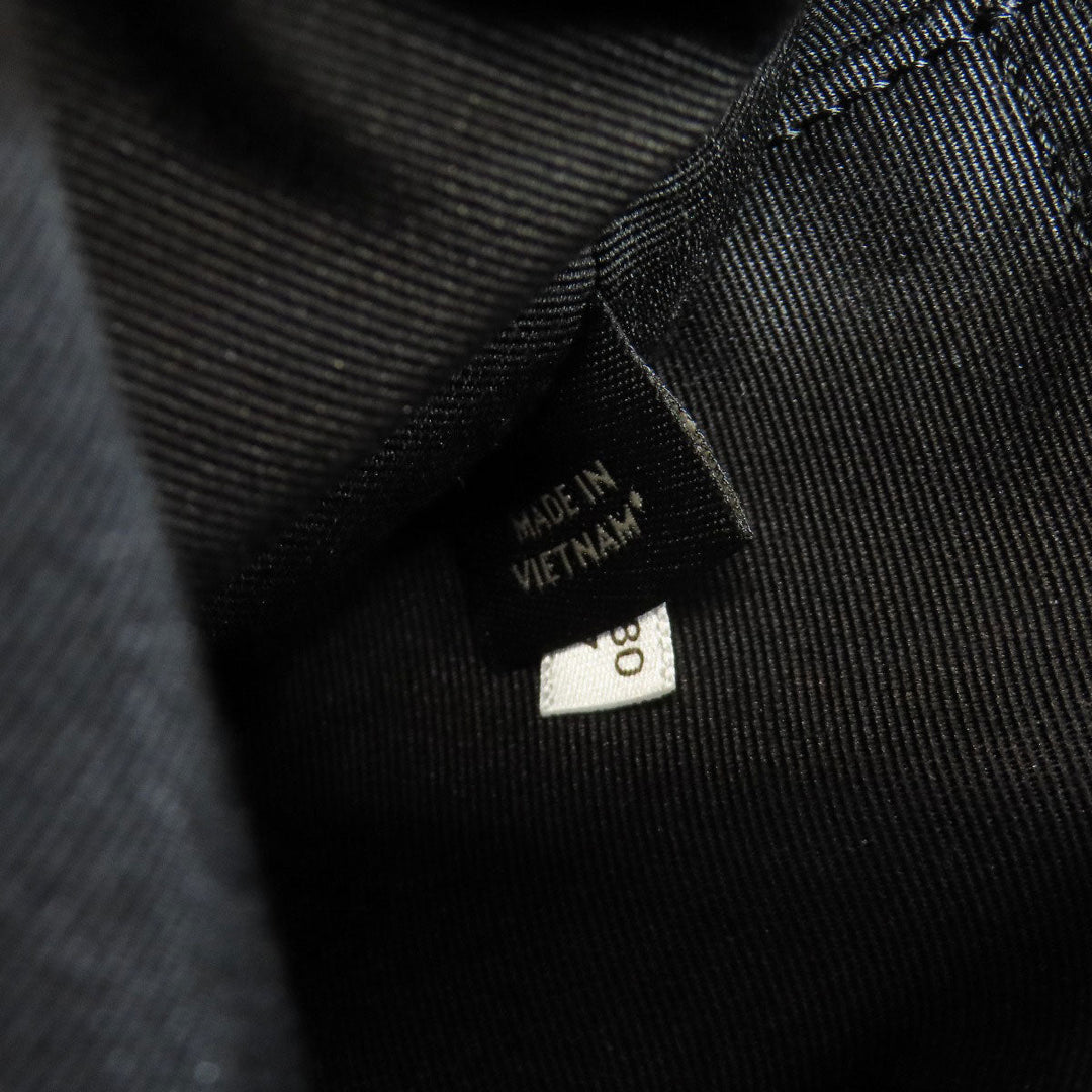 COACH Handbag F37097 leather black Embossed 2WAY Women Used Authentic