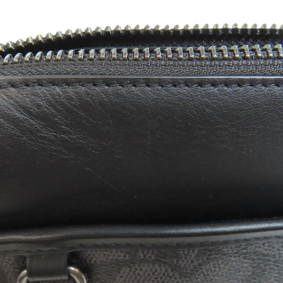 COACH Shoulder Bag CW373 PVC black Heritage Convertible Signature