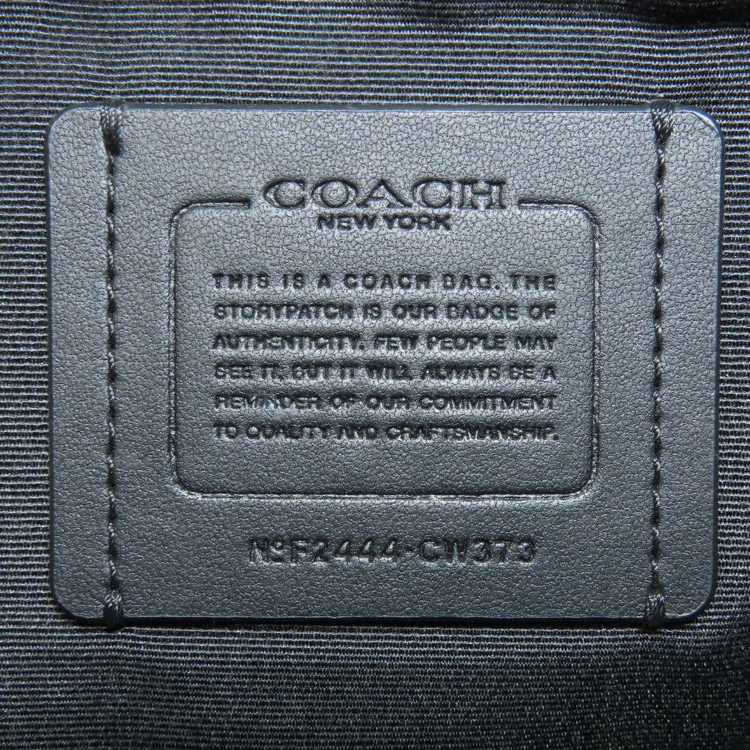 COACH Shoulder Bag CW373 PVC black Heritage Convertible Signature