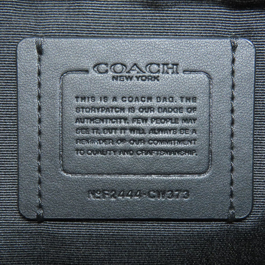 COACH Shoulder Bag CW373 PVC black Heritage Convertible Signature