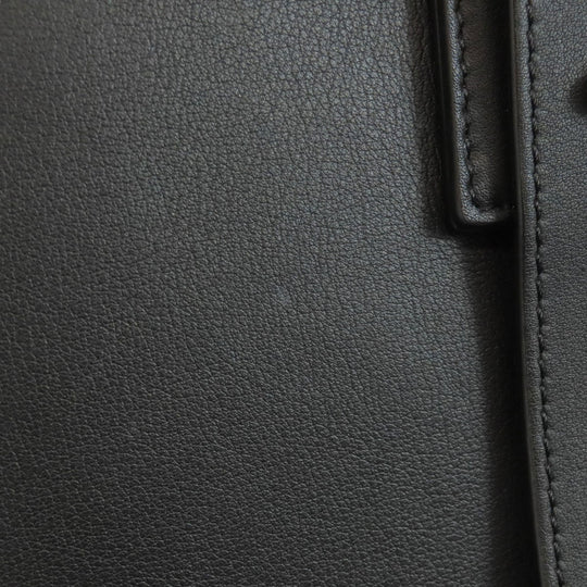 LOEWE Tote Bag Calfskin black Buckle Horizontal Anagram Women Used Authentic