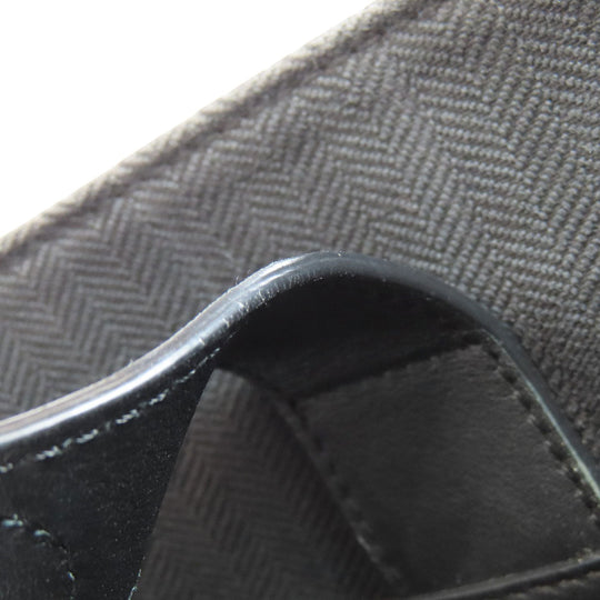 LOEWE Tote Bag Calfskin black Buckle Horizontal Anagram Women Used Authentic