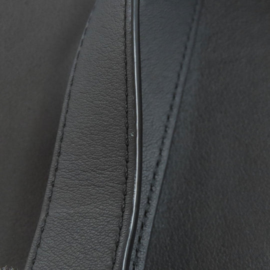 LOEWE Tote Bag Calfskin black Buckle Horizontal Anagram Women Used Authentic