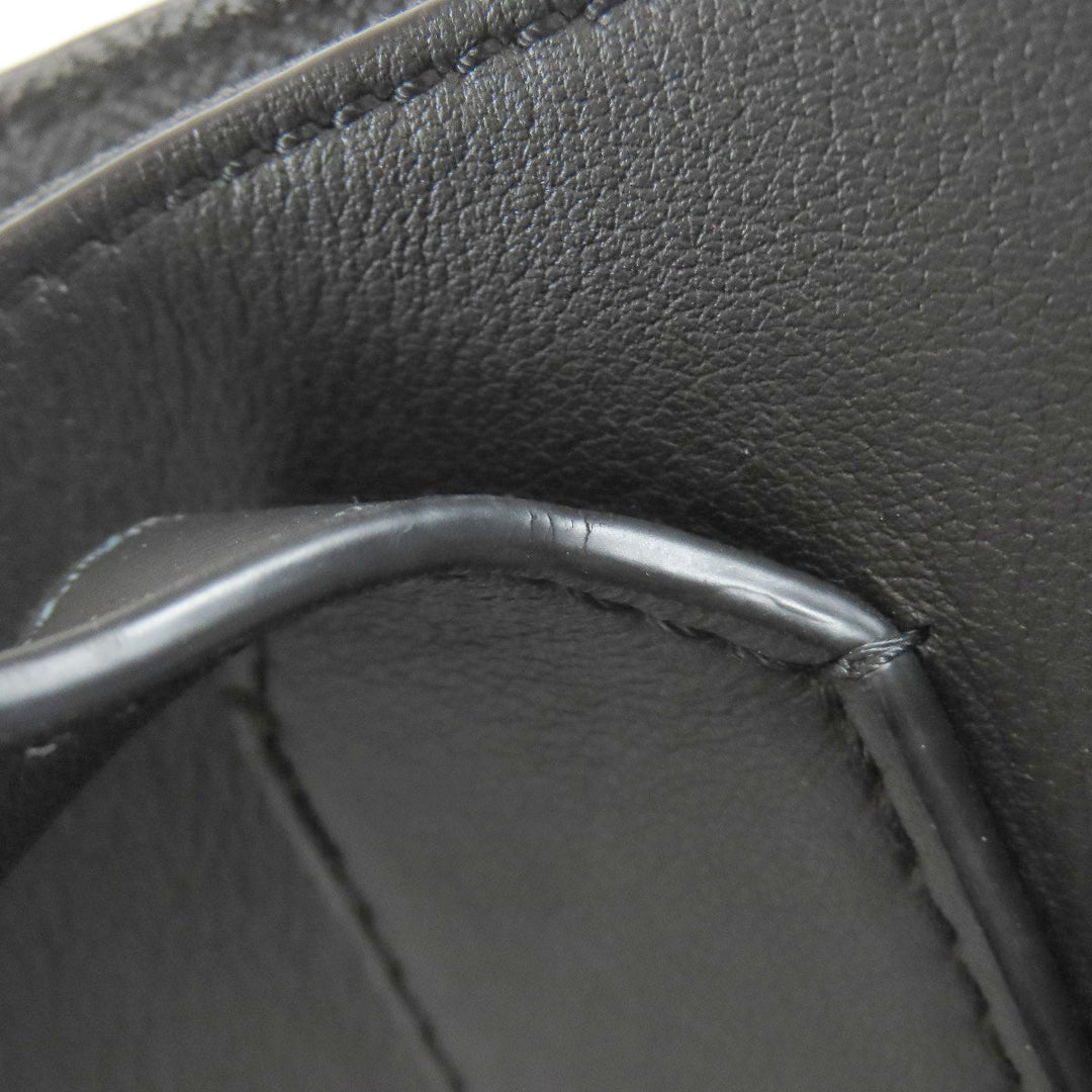 LOEWE Tote Bag Calfskin black Buckle Horizontal Anagram Women Used Authentic