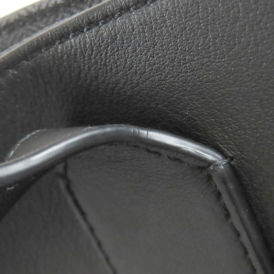 LOEWE Tote Bag Calfskin black Buckle Horizontal Anagram Women Used Authentic