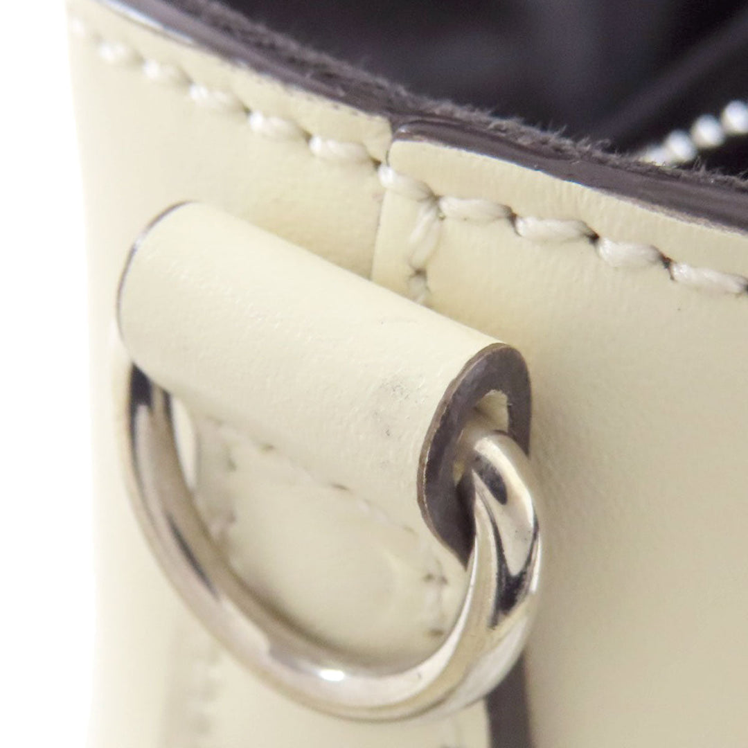 FENDI Handbag Calfskin white By the way 2WAY Women Used Authentic