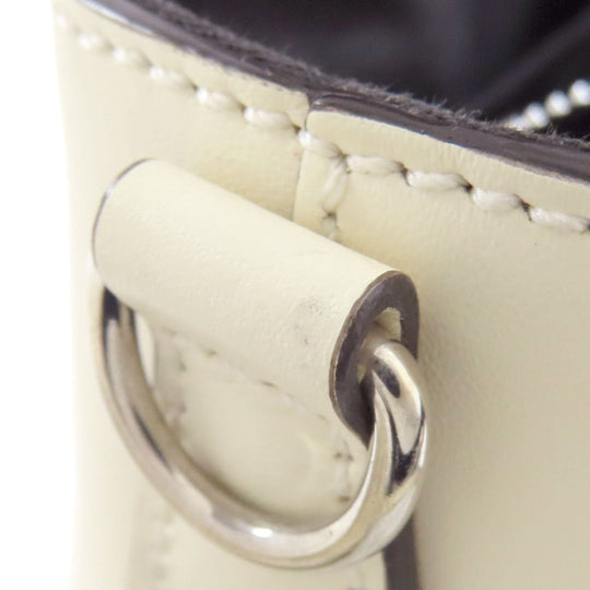 FENDI Handbag Calfskin white By the way 2WAY Women Used Authentic