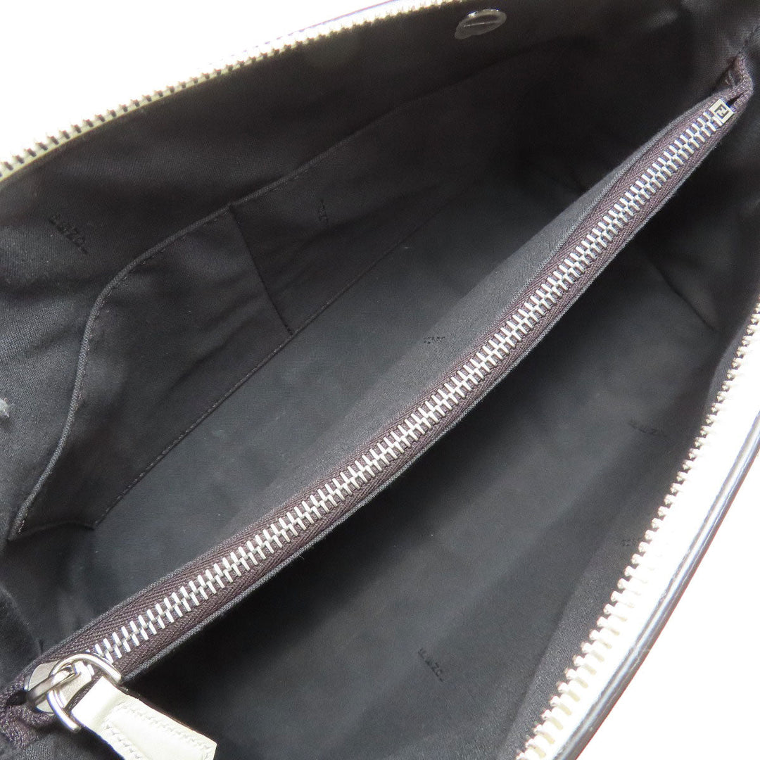 FENDI Handbag Calfskin white By the way 2WAY Women Used Authentic