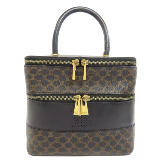 CELINE Handbag PVC black Vanity Triomphe