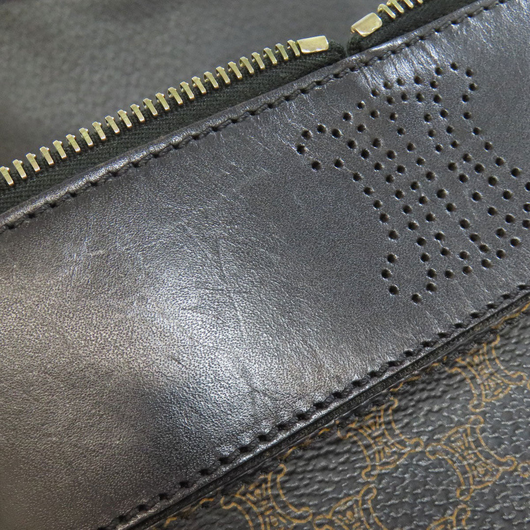 CELINE Handbag PVC black Vanity Triomphe
